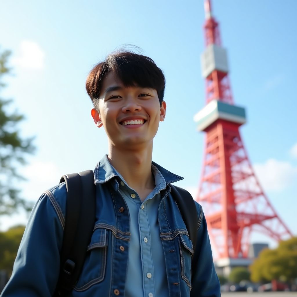 Student from Brazil studying in Japan